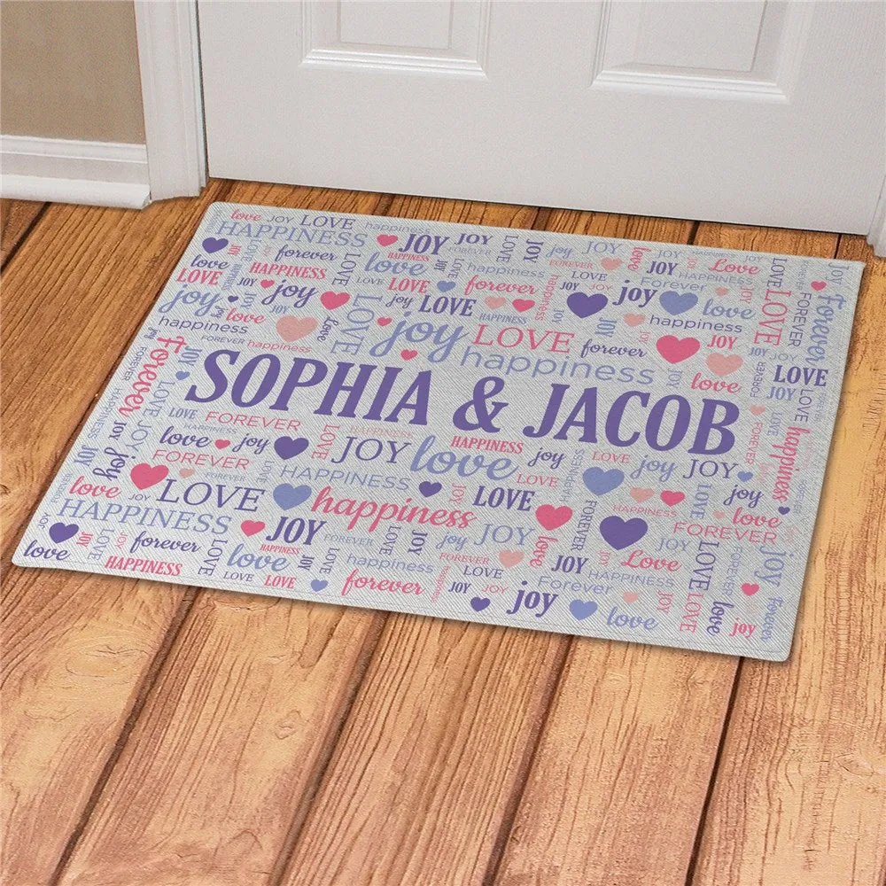 3tLove-Words-Personalized-Doormat-Custom-Romantic-Entry-Mat