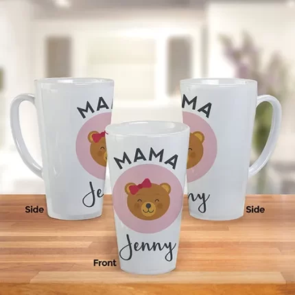 Mama Bear Latte Mug - Personalized Mom Bear Gift