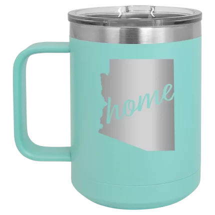 Personalized Arizona Home 15 oz Mug - Teal