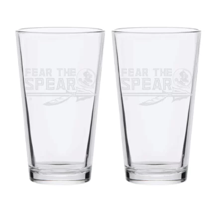 16oz Florida State Seminoles Etched Slogan Pint 2 Pack