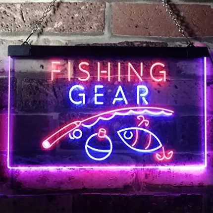 Bait Shop Fishing Gear LED Light Sign