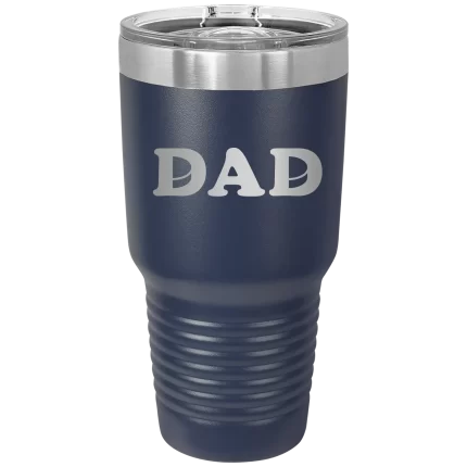 Personalized Hockey Dad 30 oz Tumbler - Navy