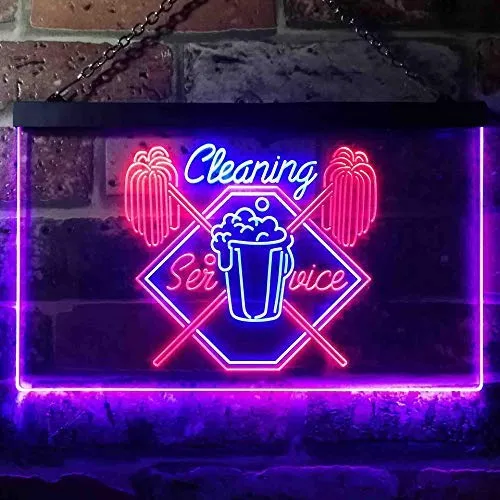 3yCleaning-Service-Shop-LED-Light-Sign