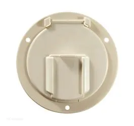 Low Profile Hatch Round Colonial White