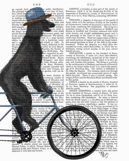 Poodle on Bicycle, Black, Book Print, Dog Art Print, Wall Art