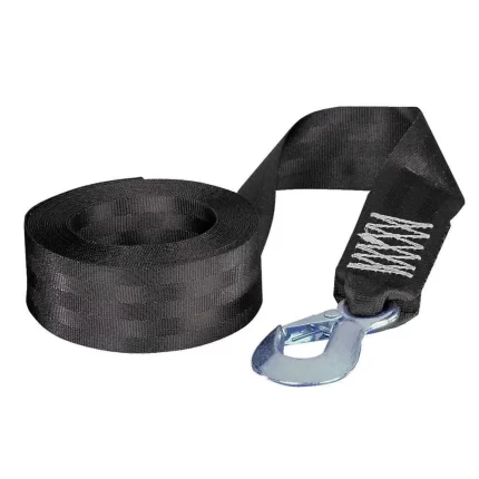 2" x 12' Winch Strap w/Hook - 1,800lbs Max Load