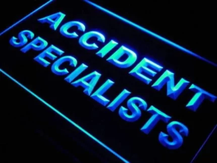 Accident Specialists LED Light Sign