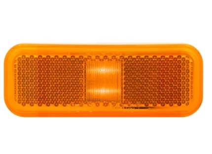 LED Mark Rectangular 2 Diode Two Wire Amber