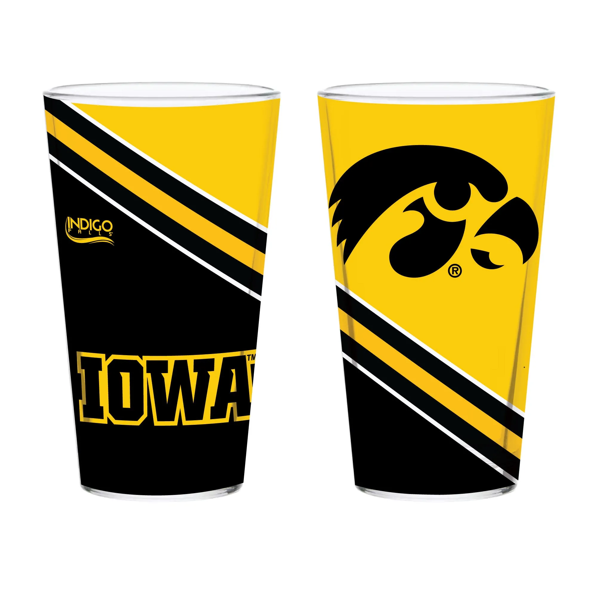4dSet-of-2-Iowa-Hawkeyes-16oz-Stripe-Pint-Glasses