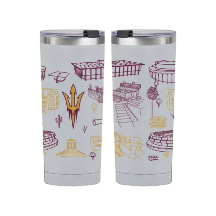 Arizona State Sun Devils 24oz Campus Line Art Tumbler