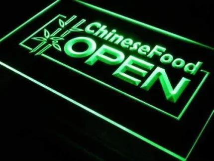Chinese Food Open LED Light Sign