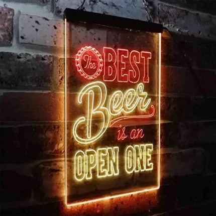 Best Beer is an Open One LED Light Sign