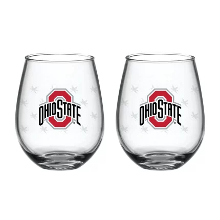Set of 2 Ohio State Buckeyes 15oz XD Stemless