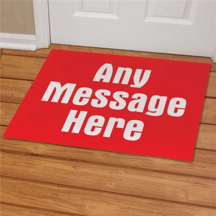 Any Message Personalized Doormat - Custom Text Entry Mat