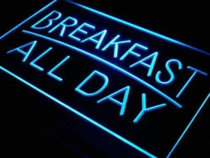 Breakfast All Day Diner LED Light Sign