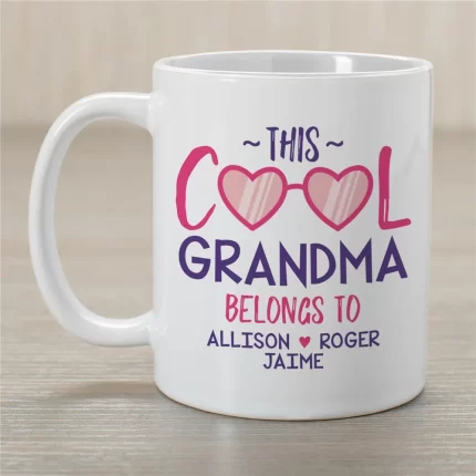 Cool Grandma Coffee Mug - Personalized Fun Grandmother Gift