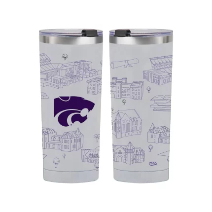 Kansas State Wildcats 24oz Campus Line Art Tumbler