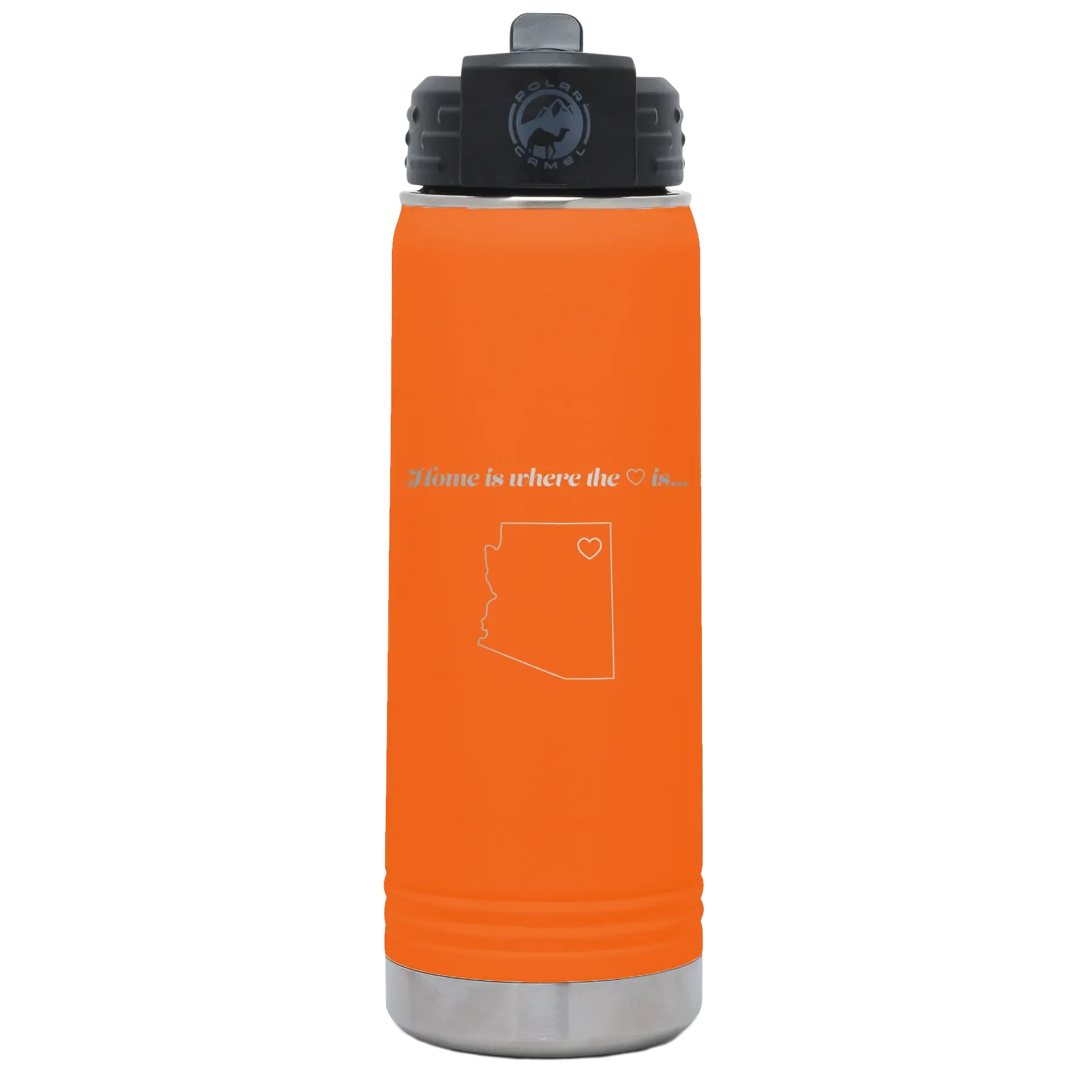 4gPersonalized-Arizona-Heart-20-oz-Water-Bottle-Orange