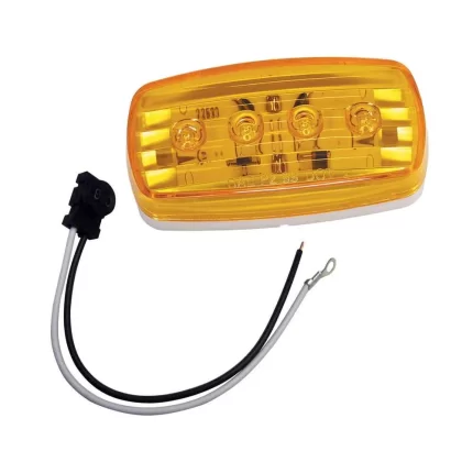 LED Clearance/Side Marker Light - Amber 58 w/Pigtail