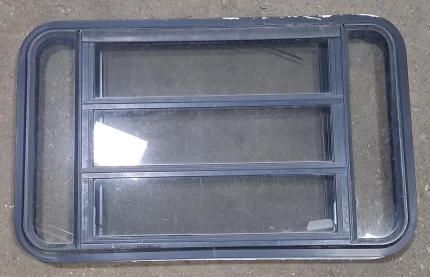Black Radius Opening Window : 35 1/4" W X 21" H X 2" D