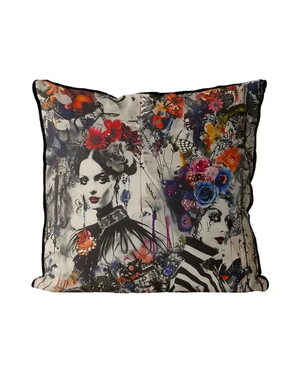 Boho Nouveau Cushion Throw Pillow Cover: Glow Up  Divine Femme