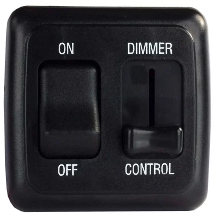 Dimmer/On-Off Rocker Sw Assembly - Black