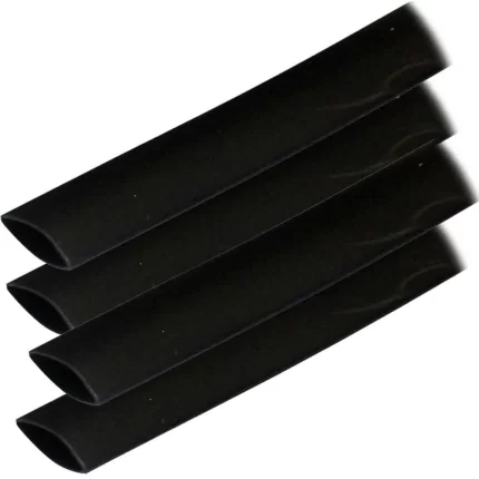 Adhesive Lined Heat Shrink Tubing (ALT) - 3/4" x 6" - 4-Pack - Black