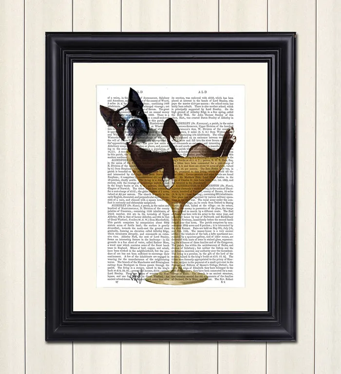 4mBoston-Terrier-in-Cocktail-Glass-Book-Print-Dog-Art-Print-Wall-Art_1
