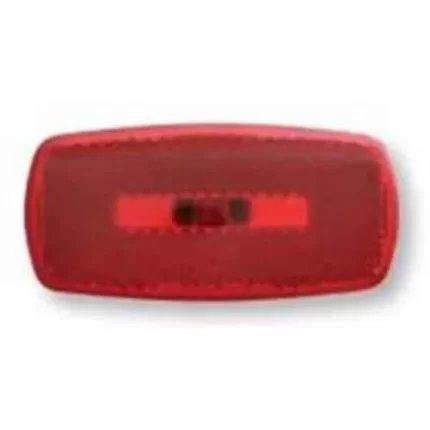 Marker/Clearance Light Oval Black Base Red