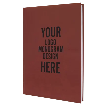 Personalized Leatherette Journal 7" x 9.75" (Lined Pages) - Rose