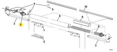 Carefree RV R012030-001 Alpine XL Spindle Assembly