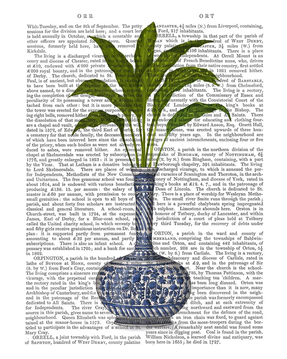 4pChinoiserie-Vase-3-With-Plant-Book-Print-Art-Print-Wall-Art