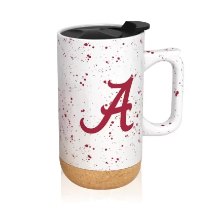 Alabama Crimson Tide 18oz Speckle Cork Mug