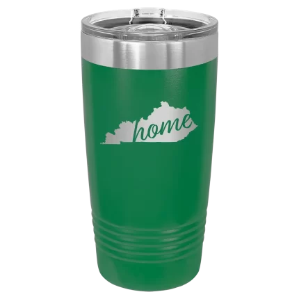 Personalized Kentucky Home 20 oz Tumbler - Green