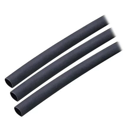 Adhesive Lined Heat Shrink Tubing (ALT) - 1/4" x 3" - 3-Pack - Black