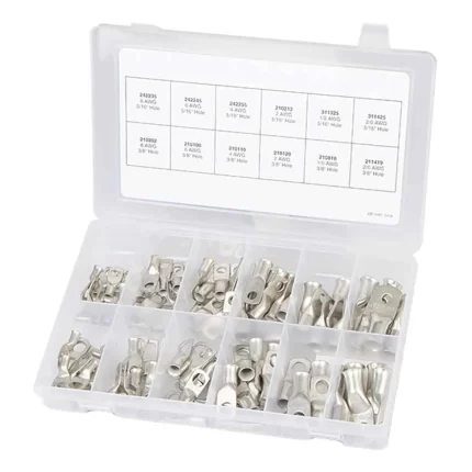 100-Piece Tinned Copper Lug Kit