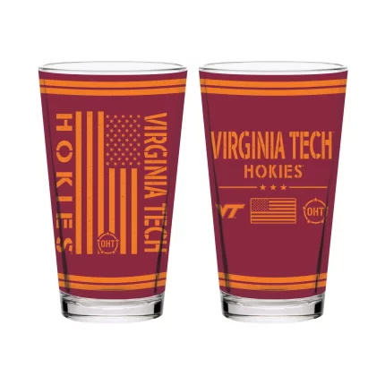 16oz Virginia Tech Hokies OHT TC FW Flag Pint