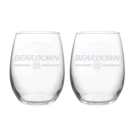 21oz Arizona Wildcats Etched Slogan Stemless 2 Pack