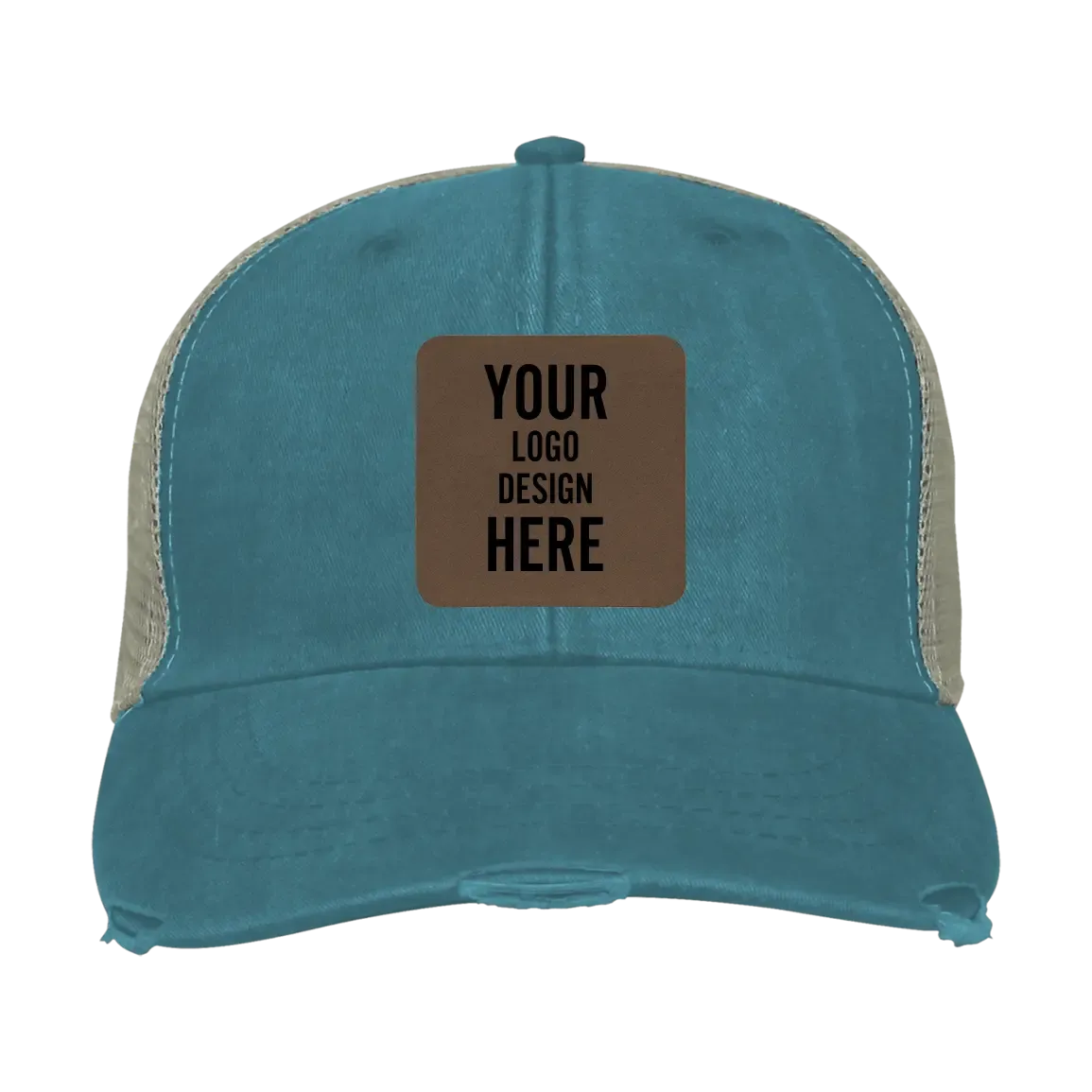 4vAdam-s-Ollie-Distressed-Trucker-Hat-Teal-with-Leatherette-Patch-Square