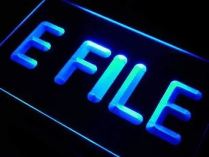 E File Tax Services LED Light Sign