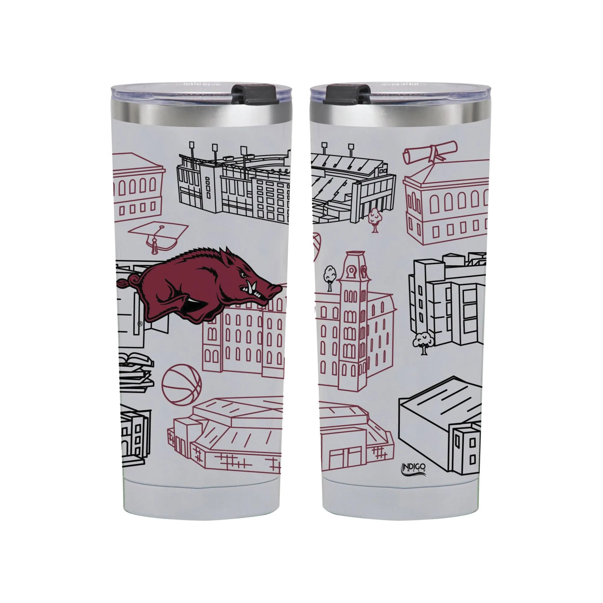 4wArkansas-Razorbacks-24oz-Campus-Line-Art-Tumbler