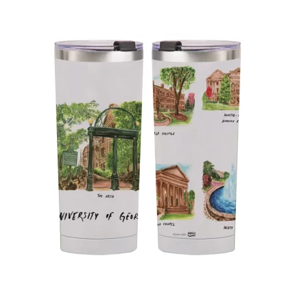 Georgia Bulldogs 24oz Stainless Steel Tumbler by Laura Wilcox