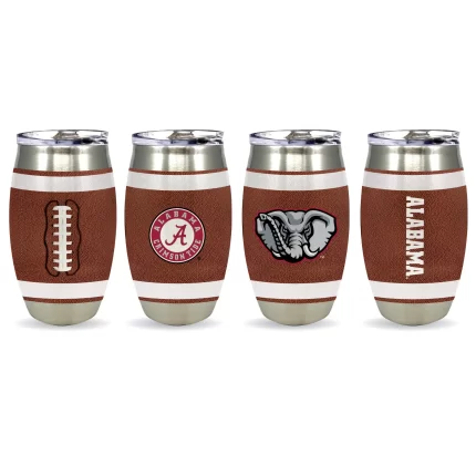 Set of 4 15oz Alabama Crimson Tide Football Tumbler