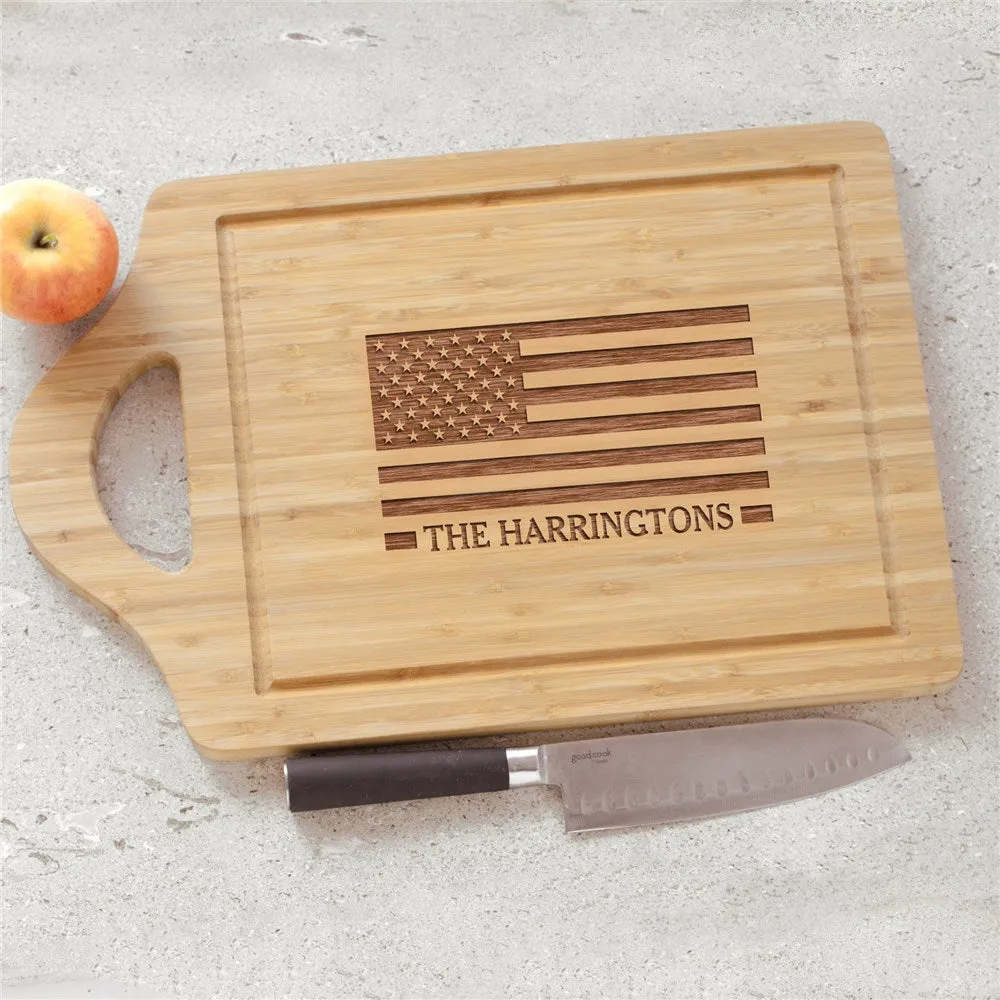 4xEngraved-American-Flag-Cutting-Board-Family-Name-Patriotic-Gift