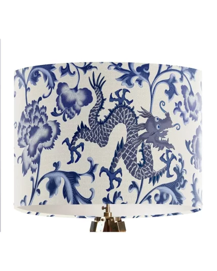 Dragon Garden Cream, Lamp shade, Drum, Pendant Lighting