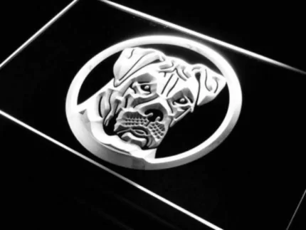 American Bulldog Pet LED Light Sign