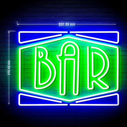 Bar Sign Ultra-Bright LED Sign with Remote (Neon-Style, LED Technology)