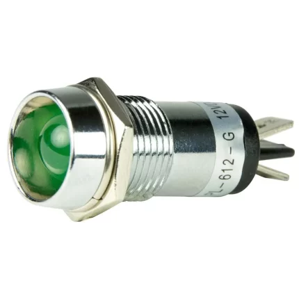 LED Pilot Indicator Light - 12V - Green