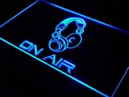 Headphones On Air LED Light Sign