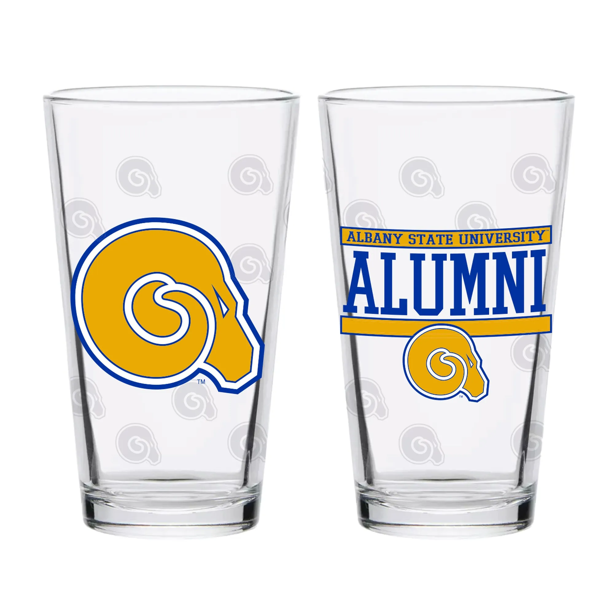 5aSet-of-2-Albany-State-Rams-16oz-XD-Alumni-Pints